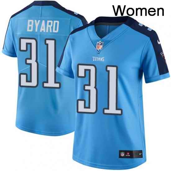 Womens Nike Tennessee Titans 31 Kevin Byard Light Blue Team Color Vapor Untouchable Limited Player NFL Jersey